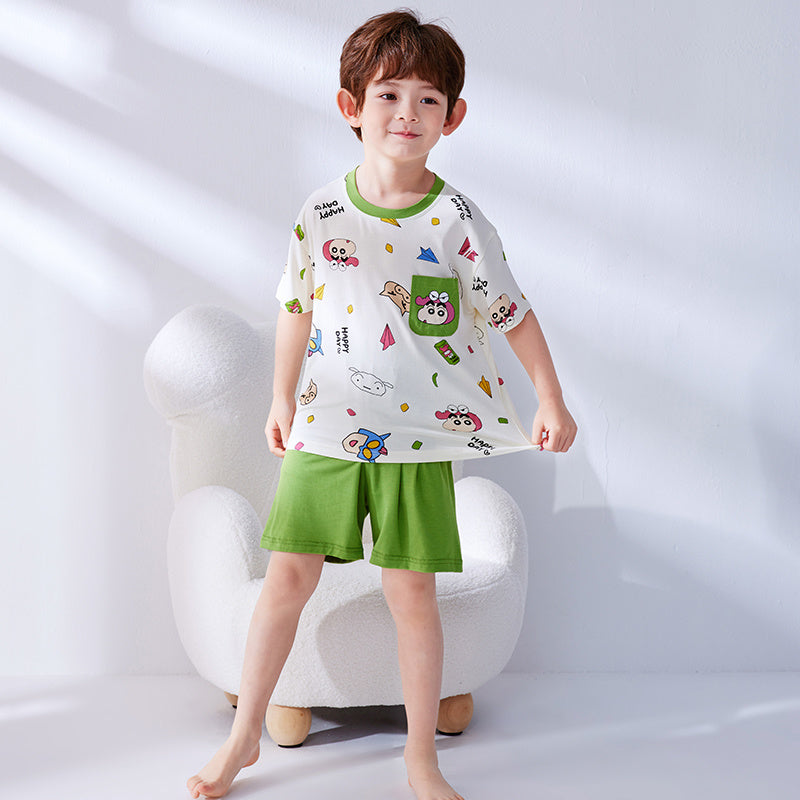 吸汗速乾 通気 ルームウェア 用 Tシャツ+ショーツ セットアップ n-246
