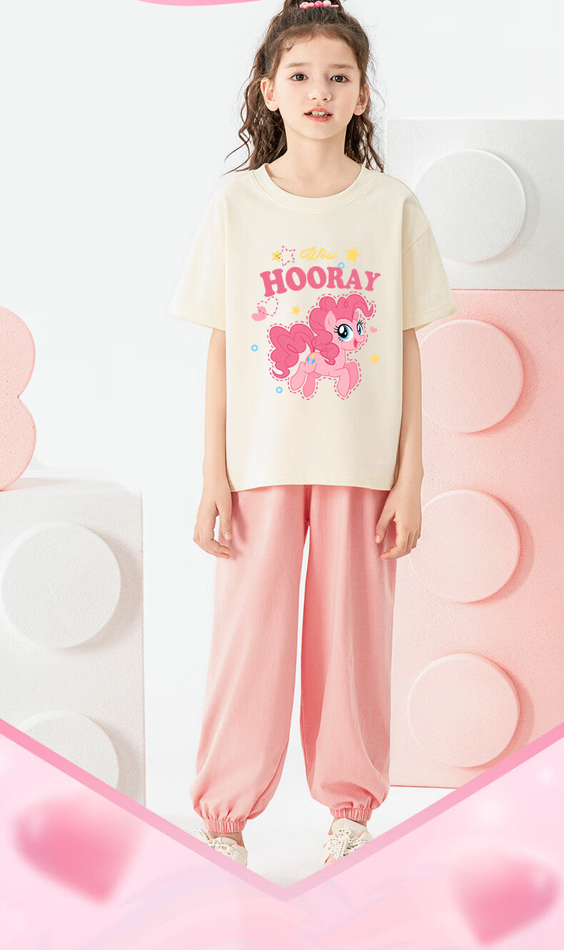 かわいい プリント トップス+ショートパンツ セットアップ n-188