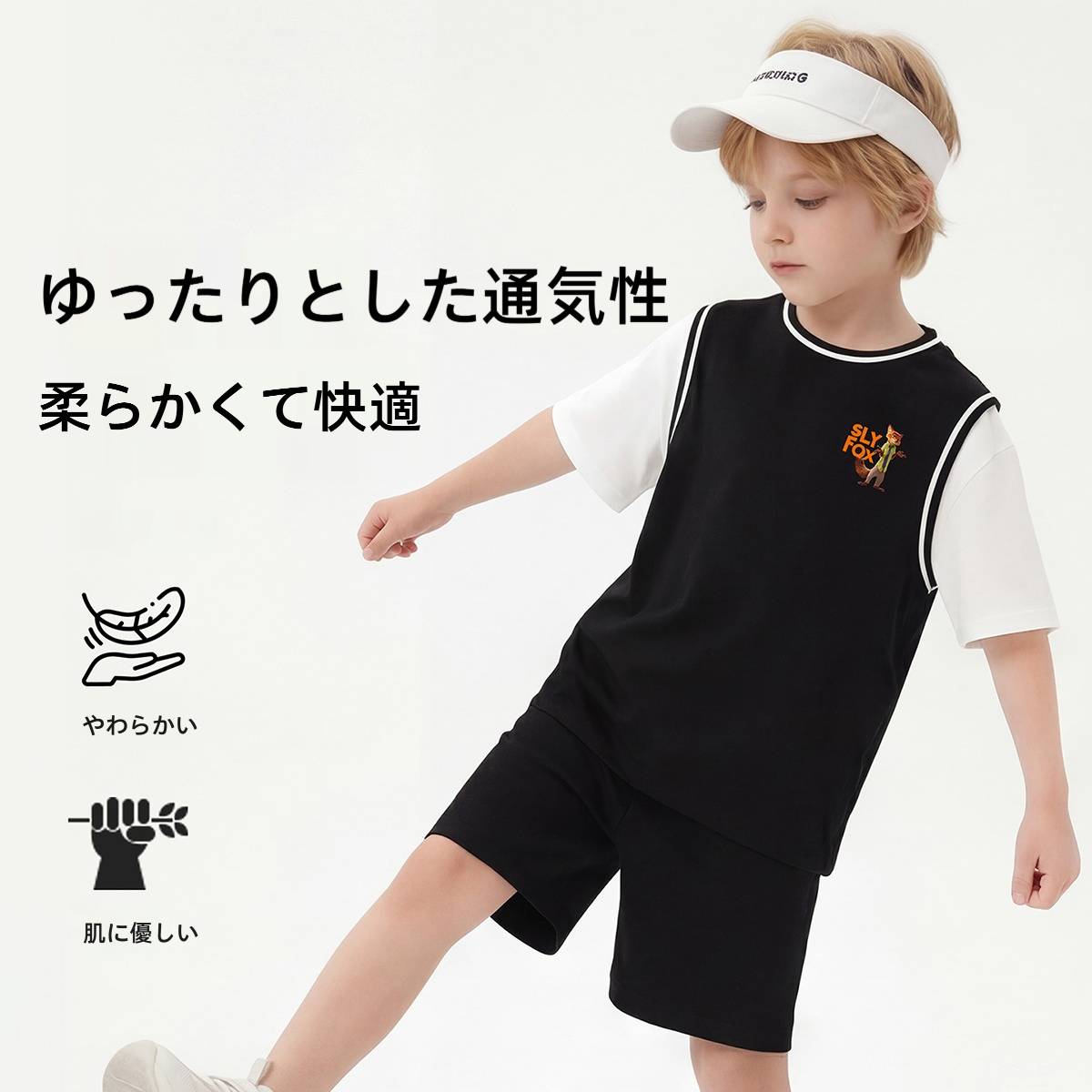 配色 プリント トップス+ショートパンツ セットアップ n-182