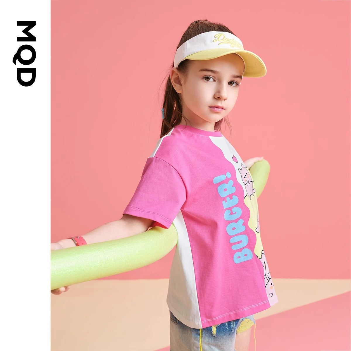 配色 肌に優しい カジュアル キッズ Tシャツ n-235
