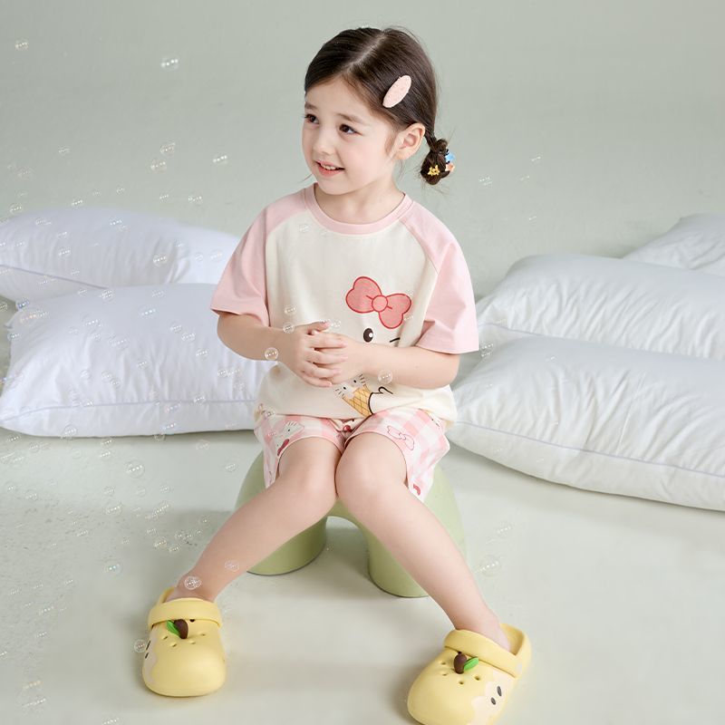 締め付けなし 夏用 吸汗通気 Tシャツ+ショーツ セットアップ n-250