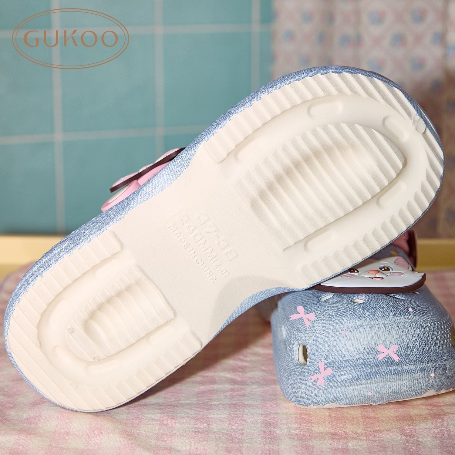 厚底 滑り止め シューズ スリッパ C-50056