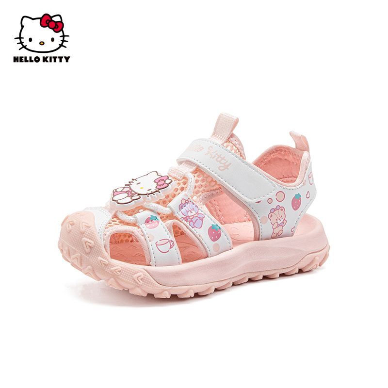 通気メッシュ 2カラー展開 先端保護 キッズシューズ サンダル n-358