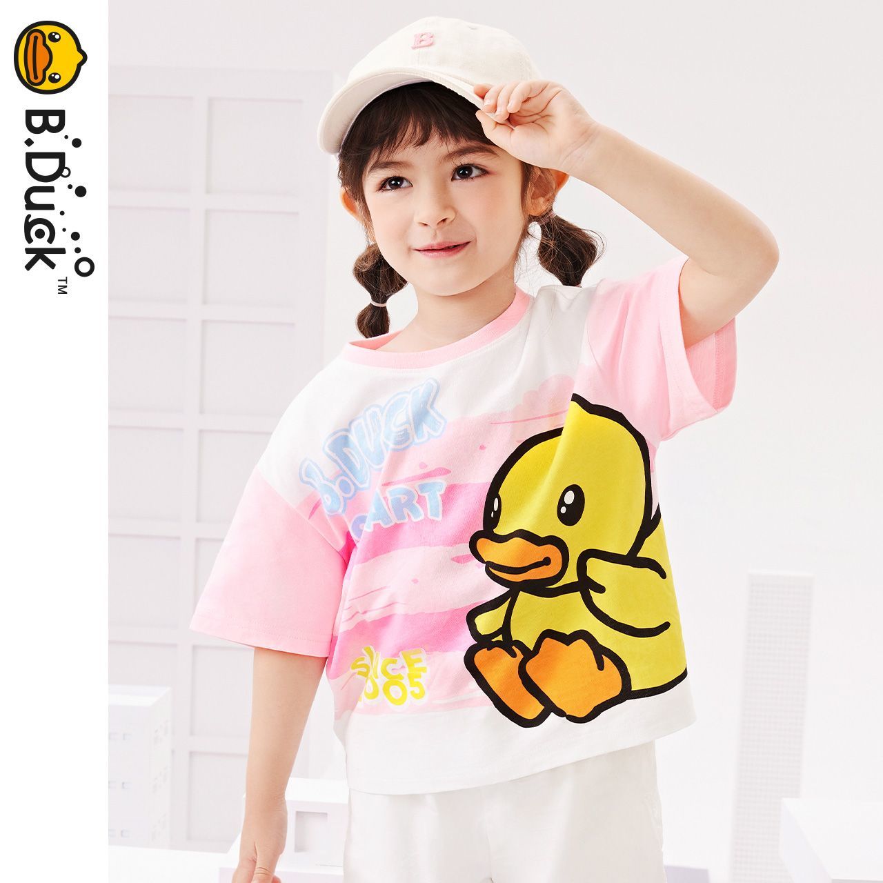 男女兼用 キッズ 夏 丸首 ボーダー Tシャツ n-145