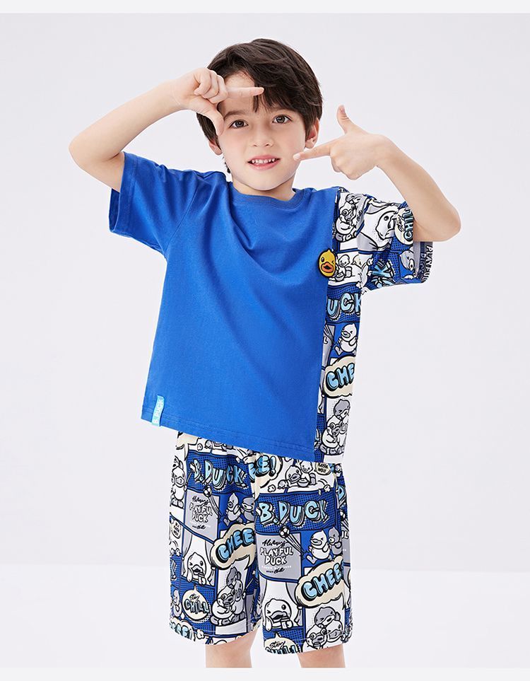 総柄 プリント トップス+ショートパンツ セットアップ n-184