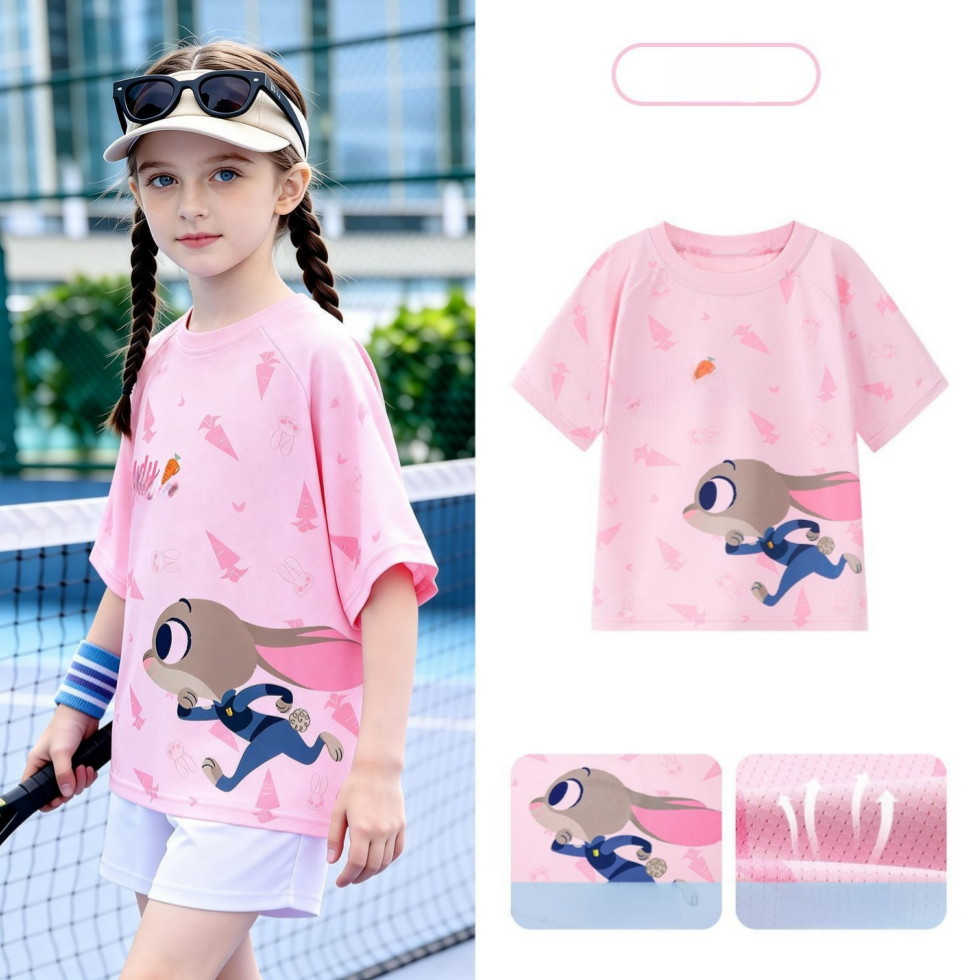 通気性良い 丸首 肌に優しい プリント Tシャツ n-114