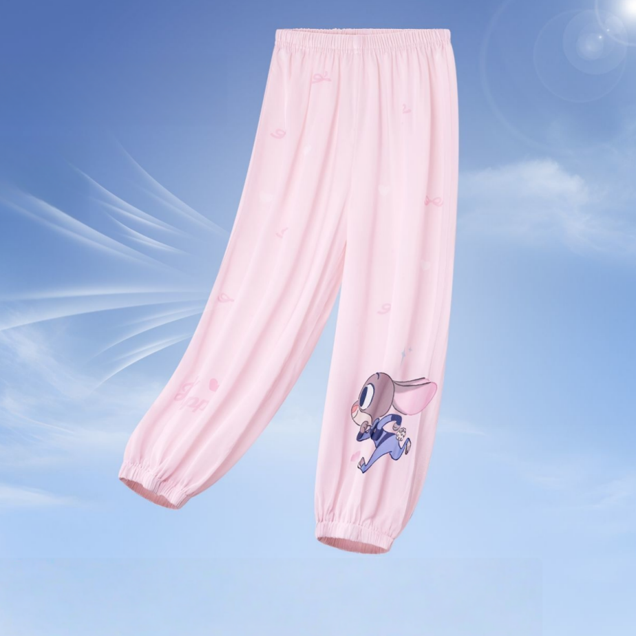 子供服 メッシュ切替 薄手さらさら パンツ n-118