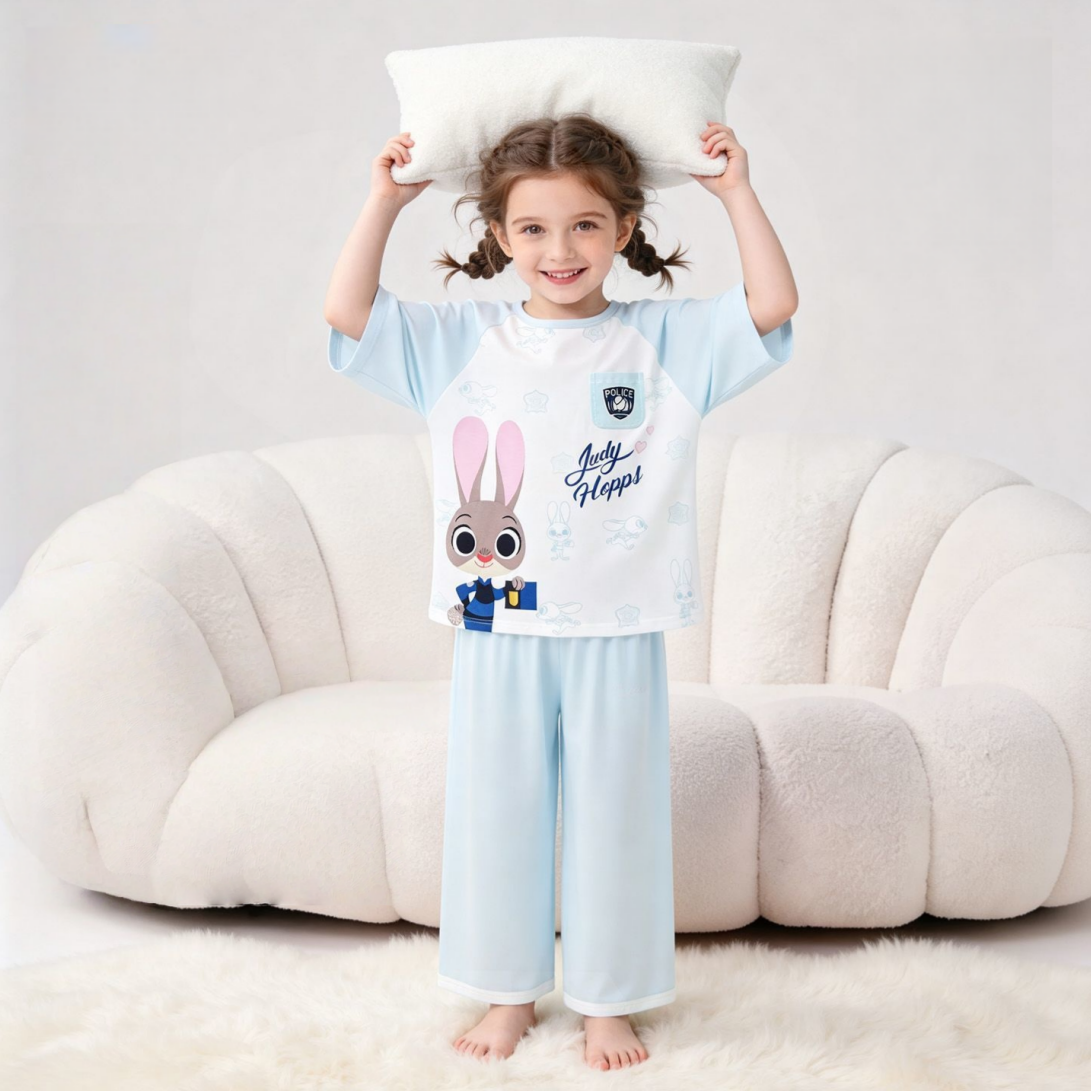 子供用 柔らか通気性 パジャマ Tシャツ+パンツ セットアップ n-119