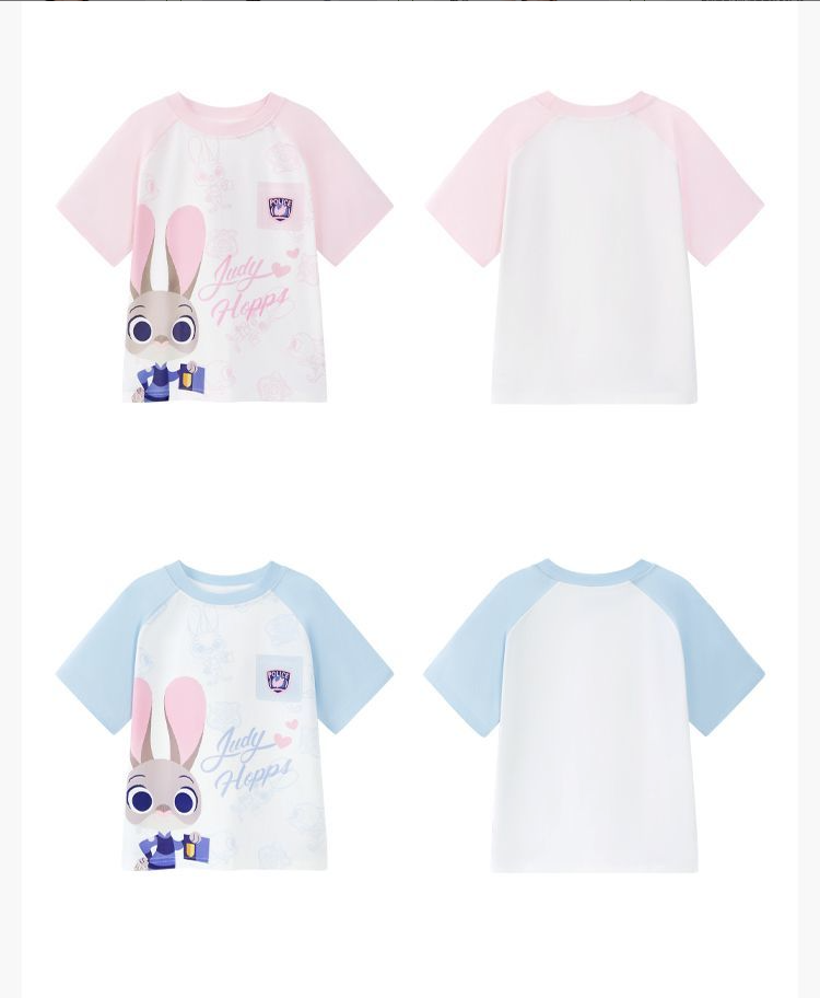 肌に優しい かわいい プリント Tシャツ n-120