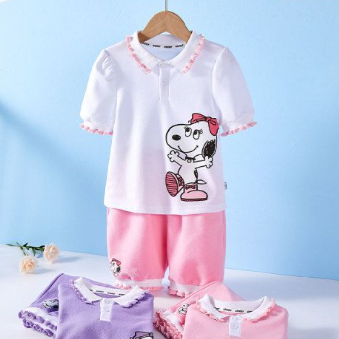 肌に優しい カジュアル Tシャツ+ショートパンツ セットアップ n-142