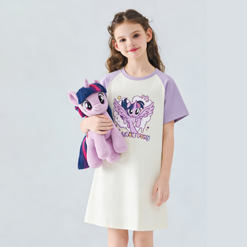 リラックス 子供 半袖 パジャマ ワンピース n-190