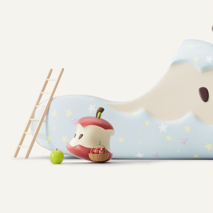 軽量素材 厚底設計 柔らか 立体飾り シューズ スリッパ C-190