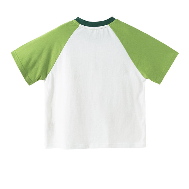 切り替え 配色 吸汗通気 綿100% 夏 Tシャツ n-298