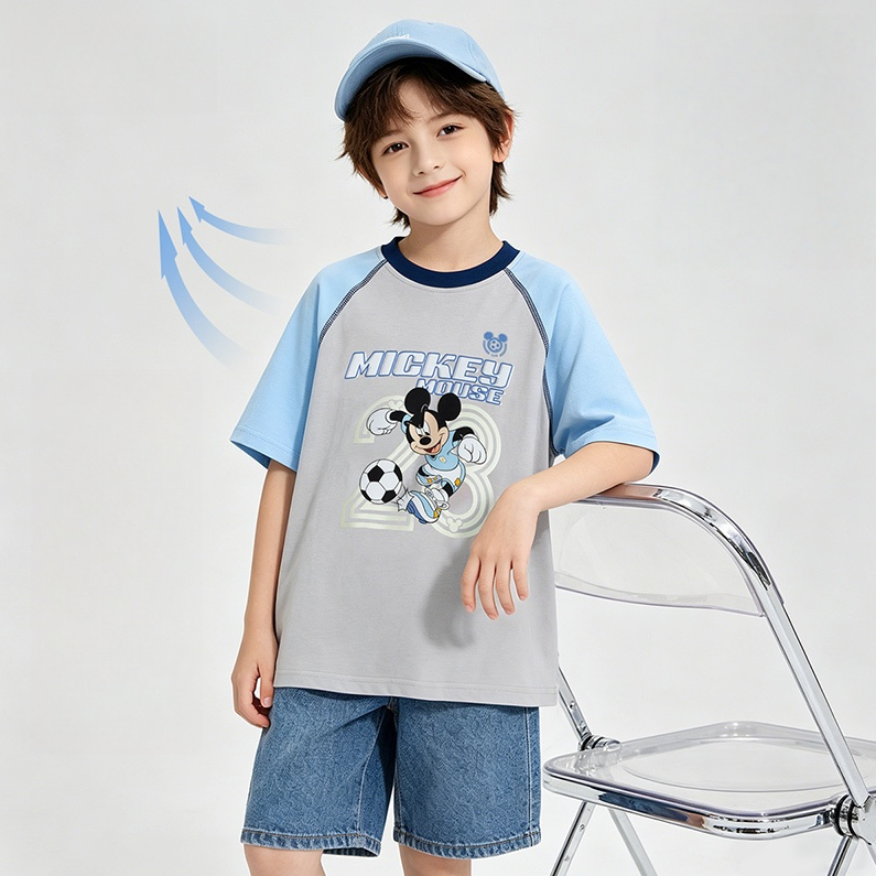 切り替え 配色 吸汗通気 綿100% 夏 Tシャツ n-298