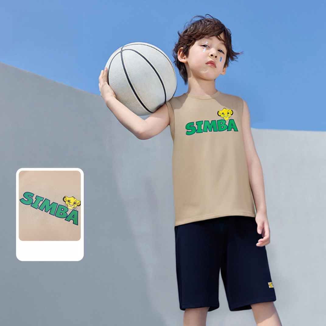 通気柔らか 動きやすい キッズウェア Tシャツ+ショーツ セットアップ n-302