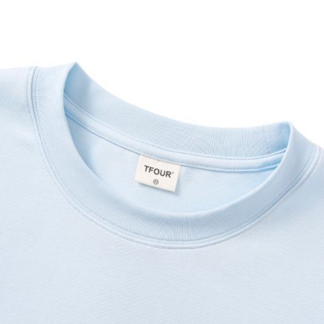 2WAY着こなし パール飾り 重ね着風 取り外しレーススリーブ Tシャツ C-50028
