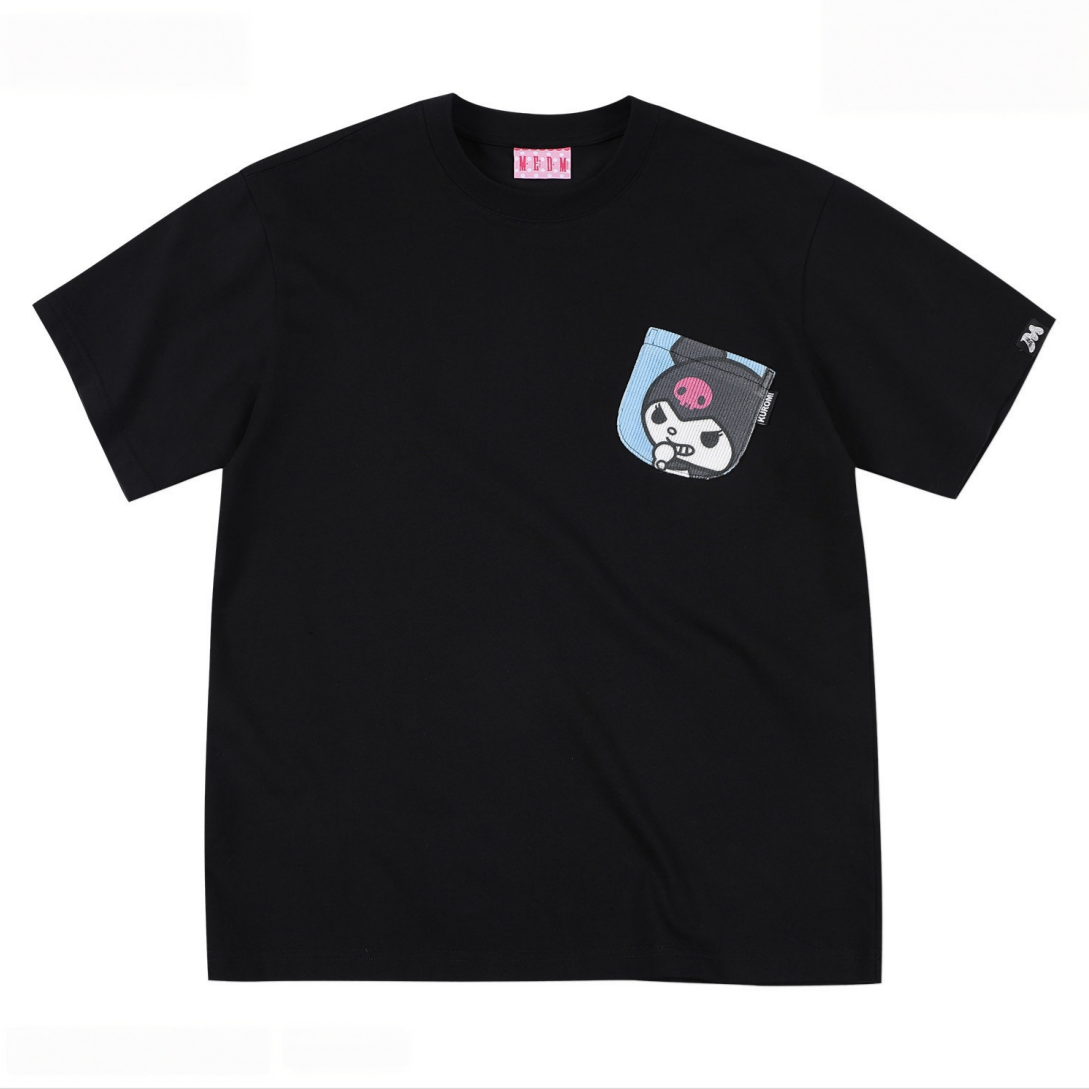 2色 男女兼用 ポケットデザイン Tシャツ C-50035