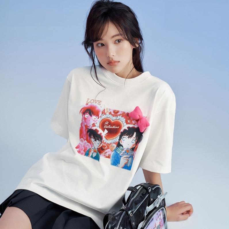 2色展開 男女兼用 プリント Tシャツ C-50037