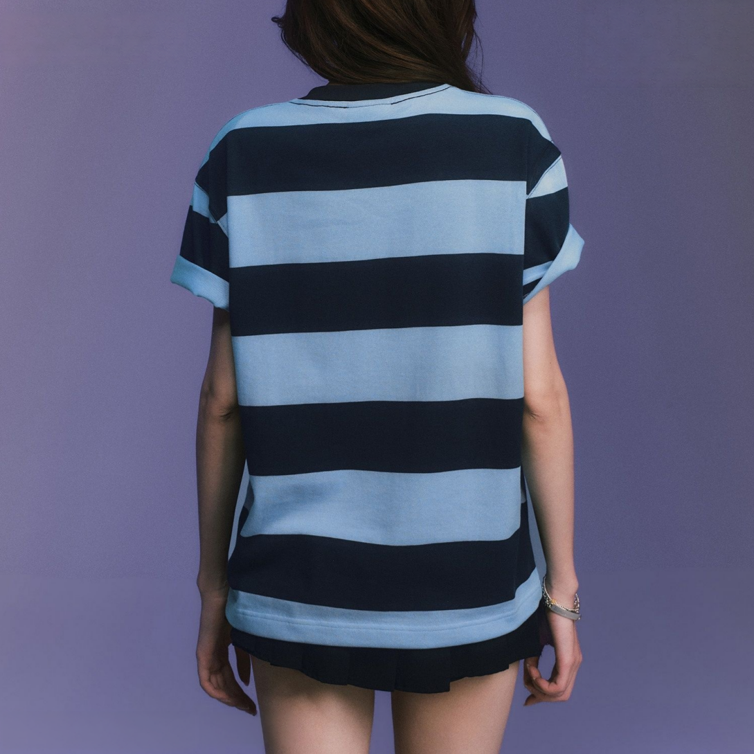 2色展開 男女兼用 ボーダー Tシャツ C-50038
