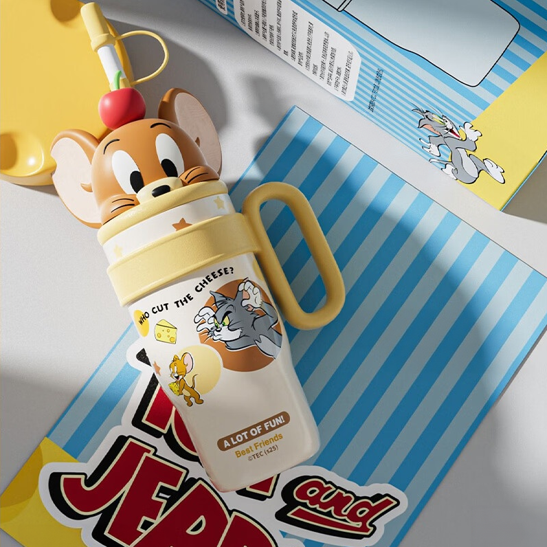 800ML ハンドル付き 大容量 ストロー 水筒 タンブラー C-500