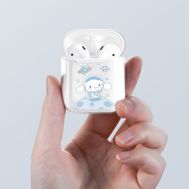 クリアデザイン ソフト ワイヤレス充電対応 AirPodsケース C-80173