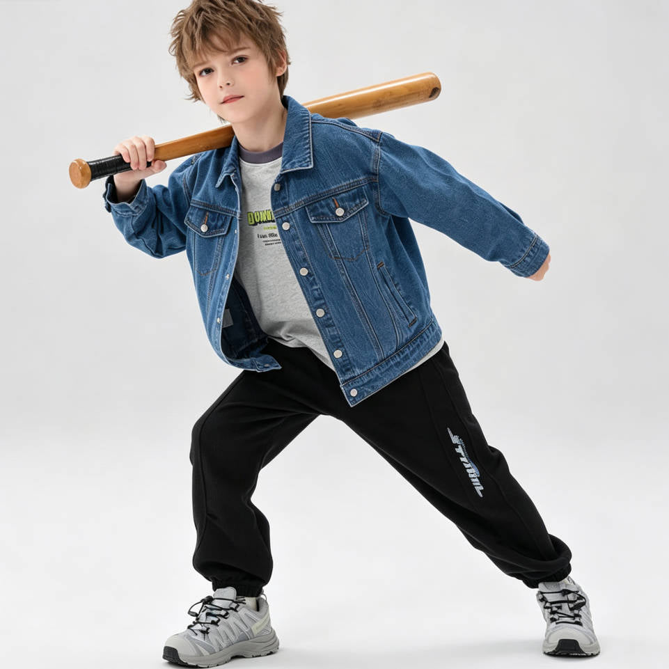 春秋 長袖 カジュアル デニムジャケット n-425