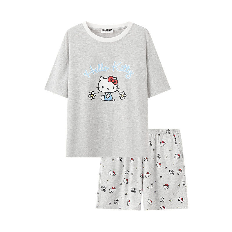 ゆったり Tシャツ+ショートパンツ パジャマセット C-50061