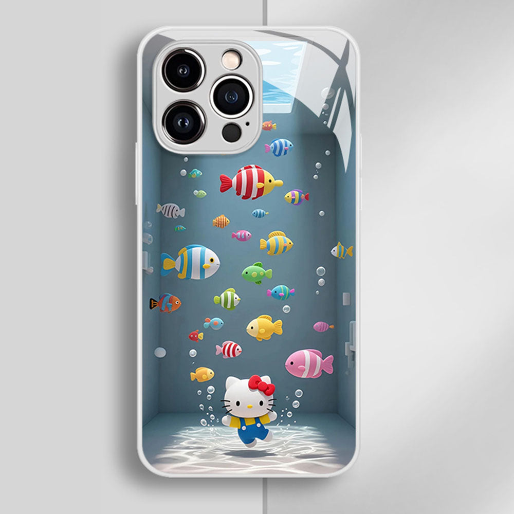 iPhone機種に対応 液状シリコン×強化ガラス スマホケース C-80142