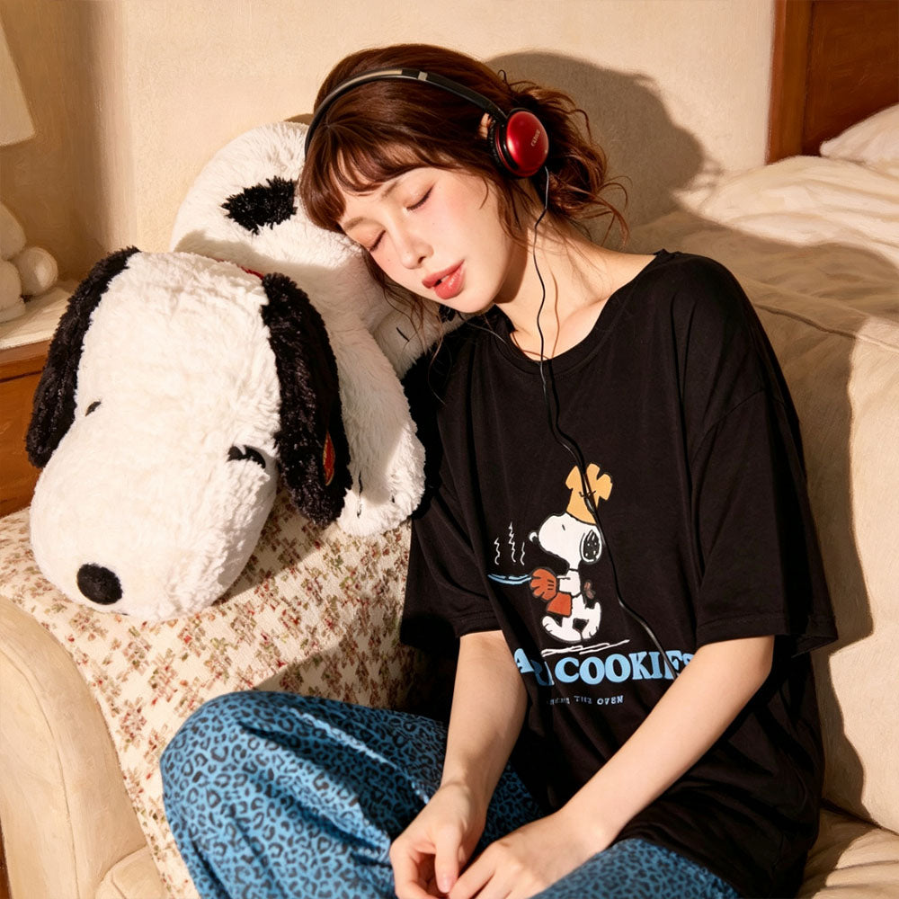 冷感快適 Tシャツ+カジュアルパンツ パジャマセット C-50064