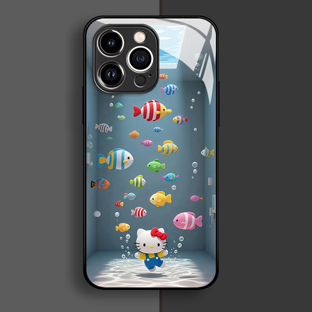 iPhone機種に対応 液状シリコン×強化ガラス スマホケース C-80142
