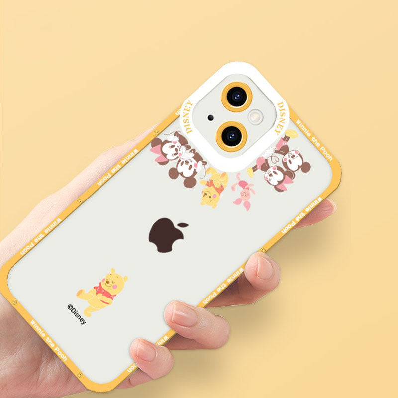 iPhone機種に対応 透明 レンズ全面カバー スマホケース C-80117