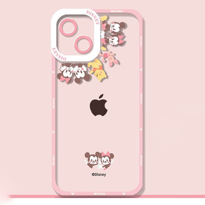 iPhone機種に対応 透明 レンズ全面カバー スマホケース C-80117