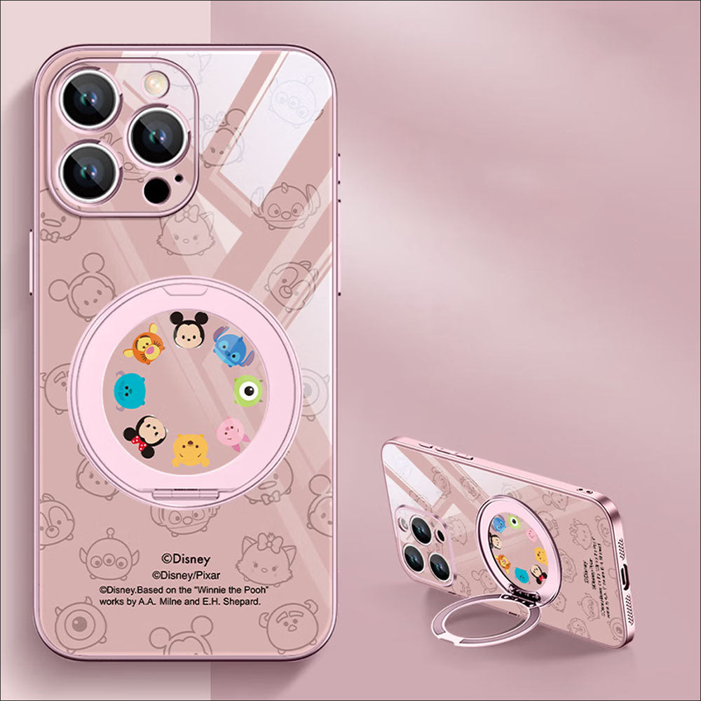 iPhone機種に対応 衝撃吸収 360 度回転スタンド スマホケース C-80132