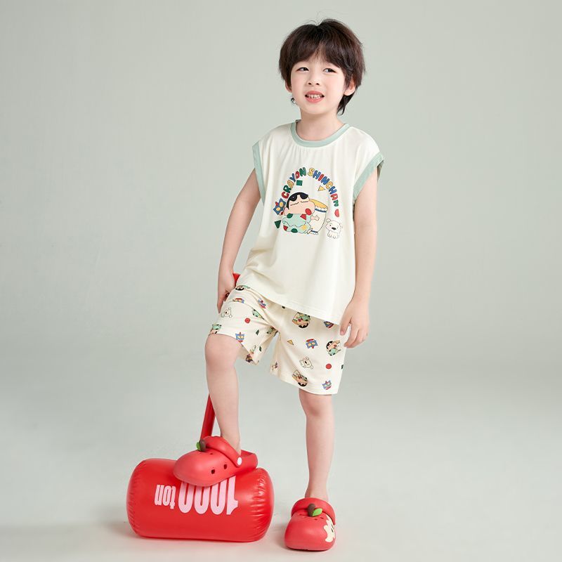 柔らか 通気吸汗 ゆったり Tシャツ+ショーツ セットアップ n-254