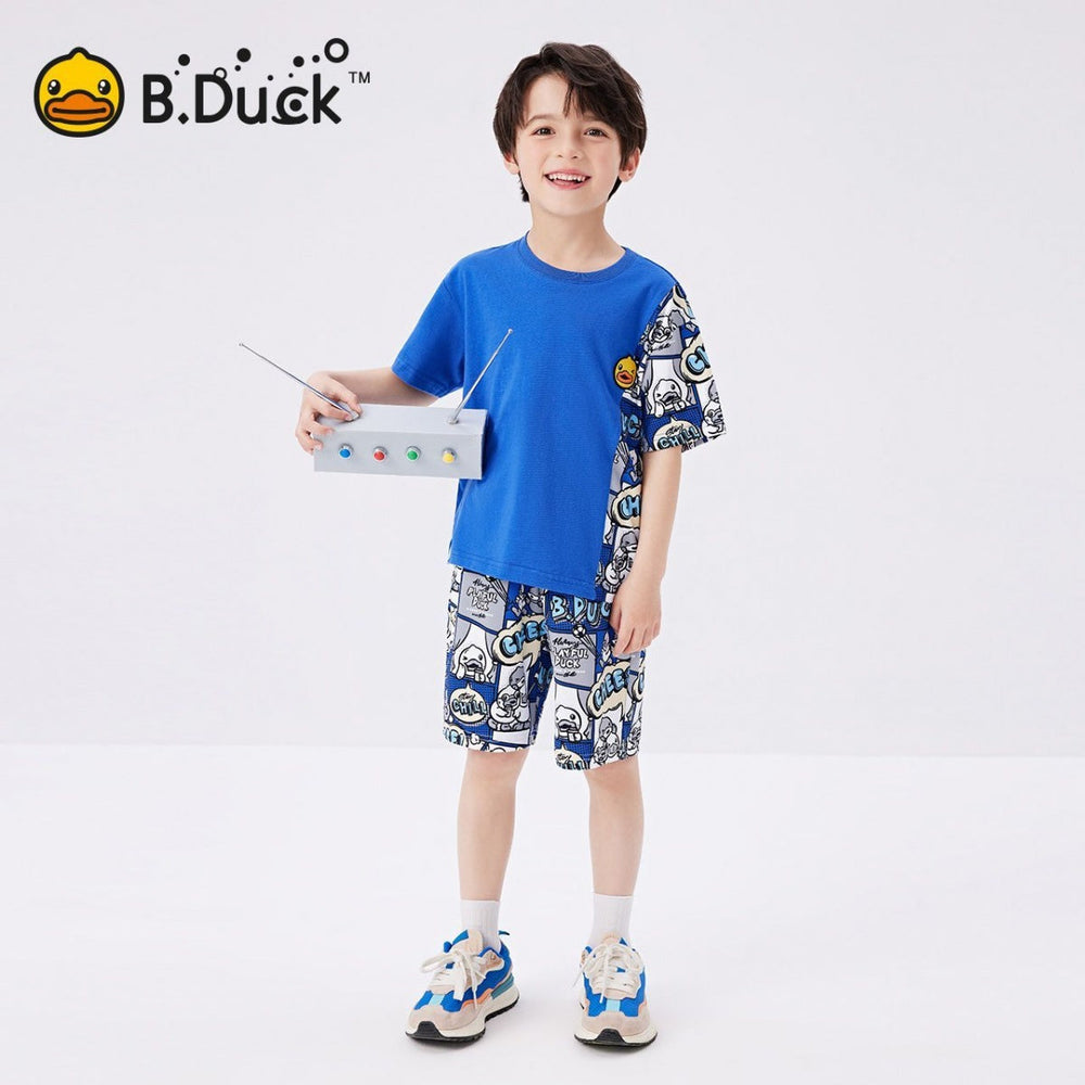 総柄 プリント トップス+ショートパンツ セットアップ n-184