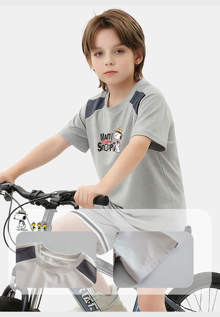 軽量 プリント トップス+ショートパンツ セットアップ n-181