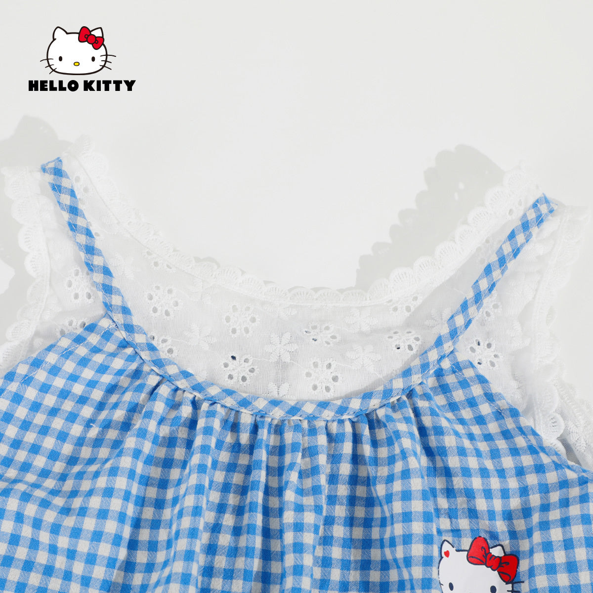 水色 チェック さらさら 夏用 トップス+パンツ セットアップ n-290