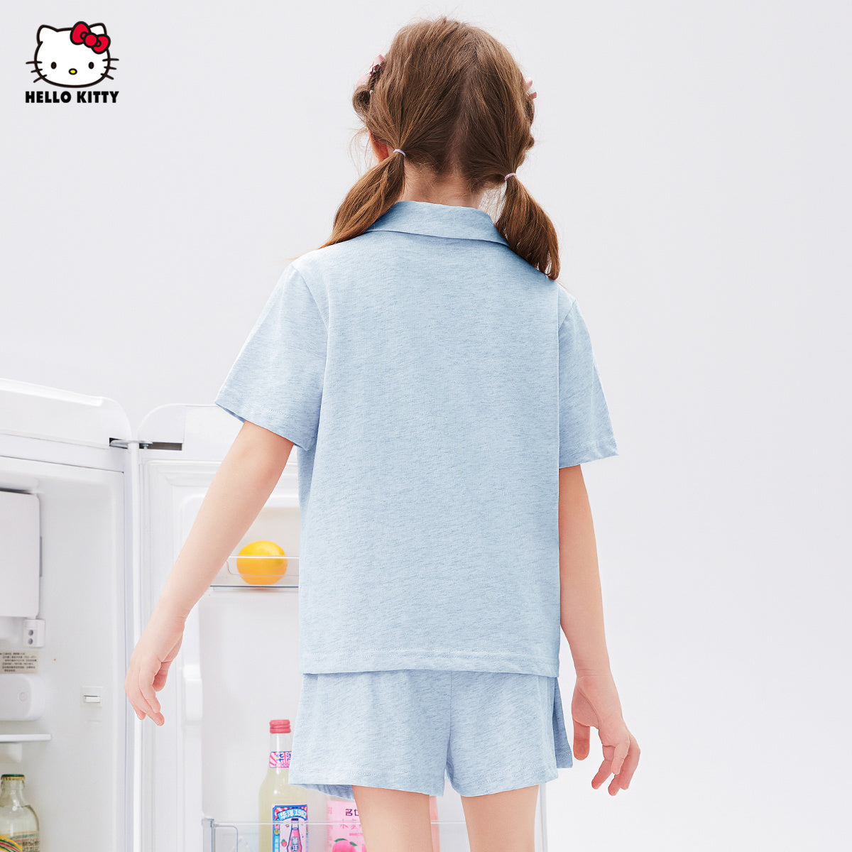 動きやすい 夏用 リボン付き ポロシャツ+ショートパンツ セットアップ n-312