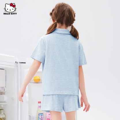 動きやすい 夏用 リボン付き ポロシャツ+ショートパンツ セットアップ n-312