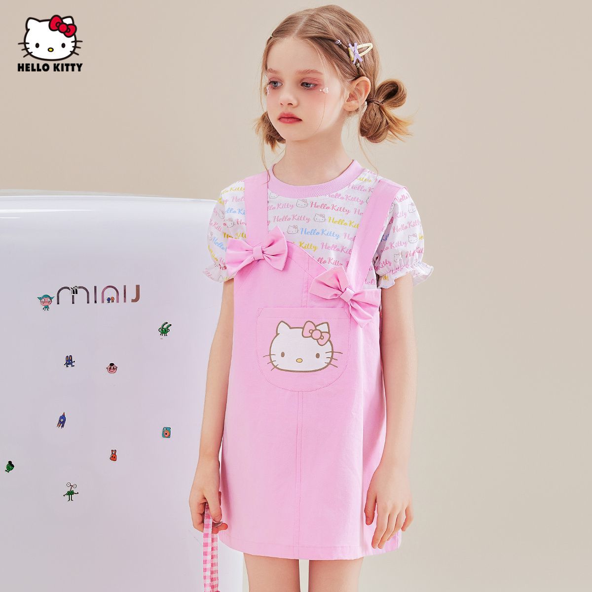 可愛い♡ 子供用 夏服 キュート元気系 ワンピース n-315