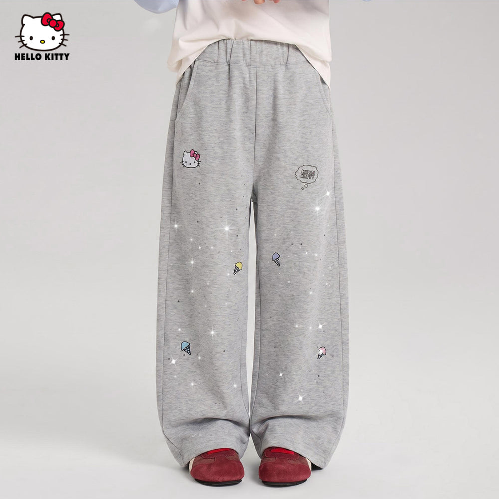 キッズ あったか 防寒 裏起毛 ワイドパンツ n-477
