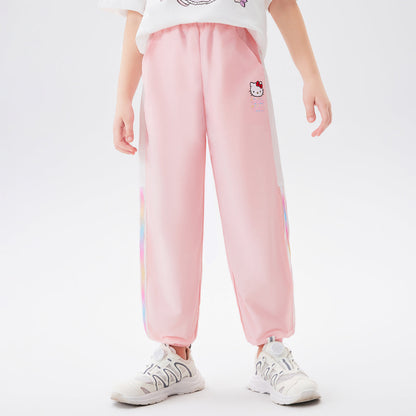 子供服 メッシュ切替 薄手さらさら パンツ n-111
