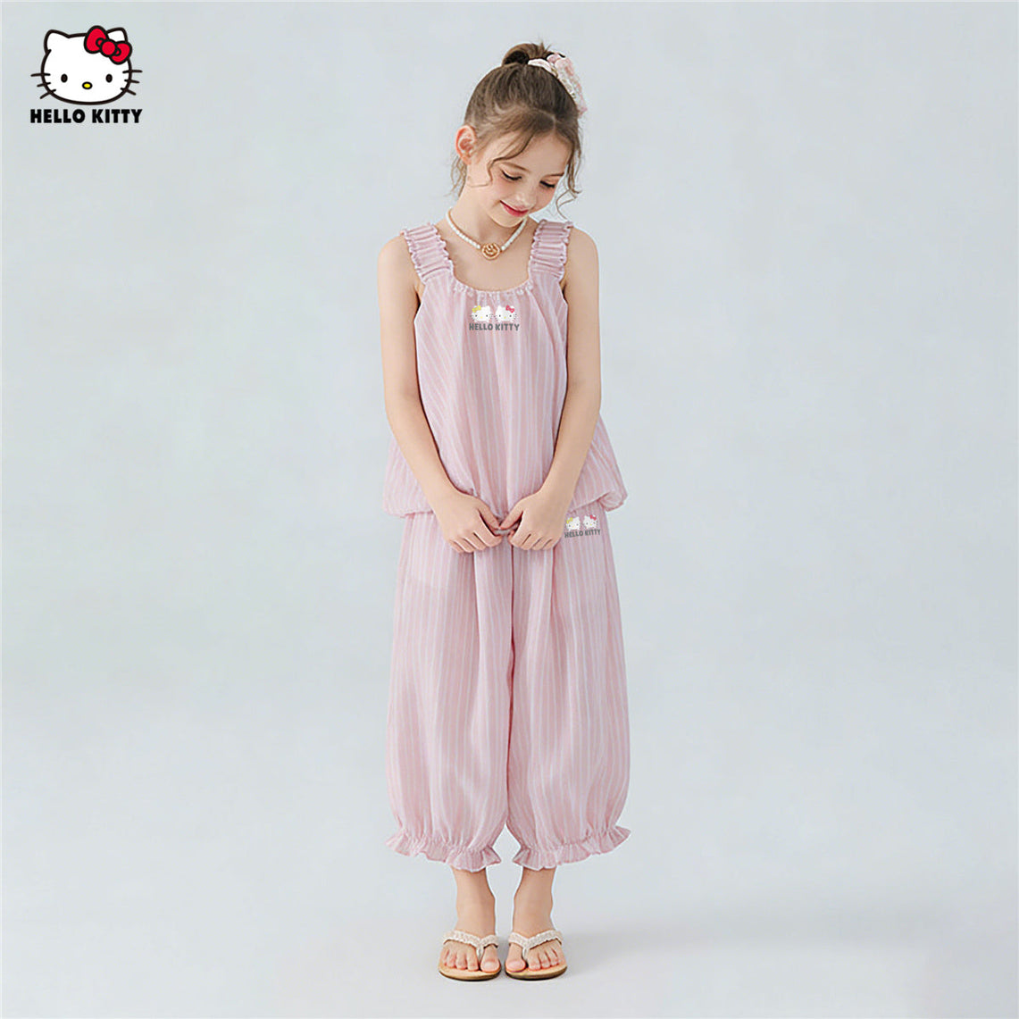 通気性抜群 夏用 ルームウェア トップス+パンツ セットアップ n-316