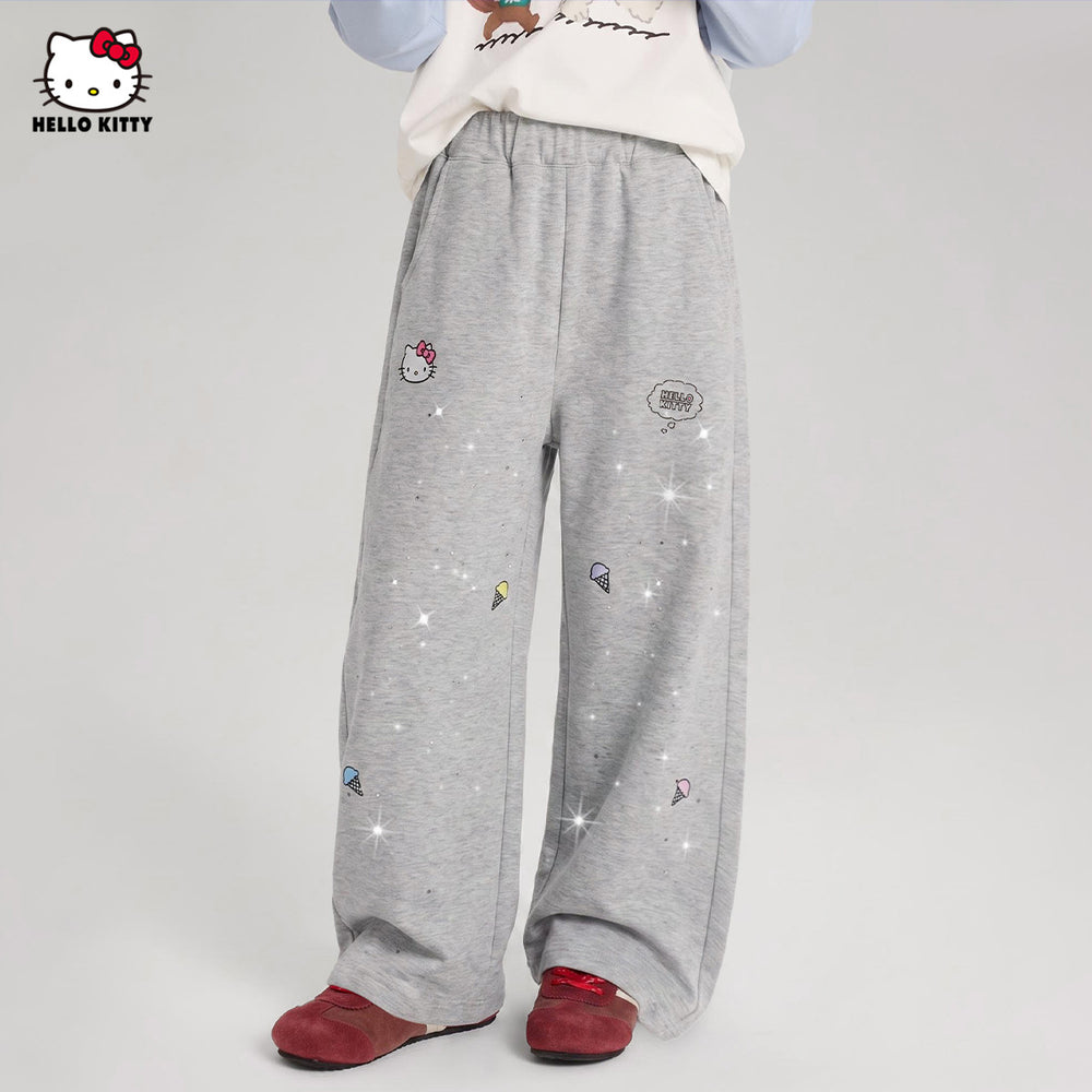 キッズ あったか 防寒 裏起毛 ワイドパンツ n-477