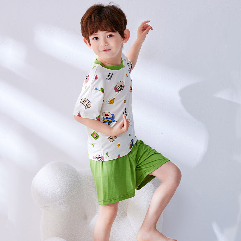 吸汗速乾 通気 ルームウェア 用 Tシャツ+ショーツ セットアップ n-246