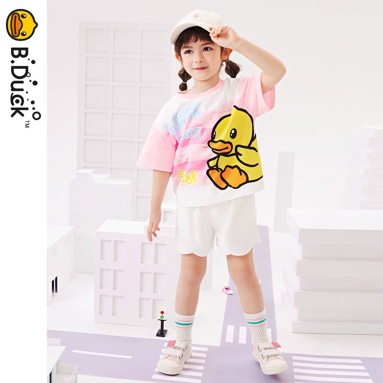 男女兼用 キッズ 夏 丸首 ボーダー Tシャツ n-145