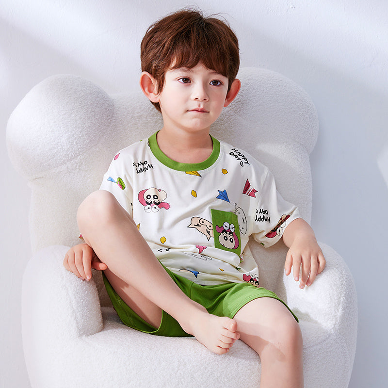 吸汗速乾 通気 ルームウェア 用 Tシャツ+ショーツ セットアップ n-246
