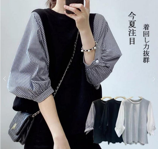 おすすめ 早い者勝ち 大人可愛い カジュアル 共2色 Tシャツ<U-12155>