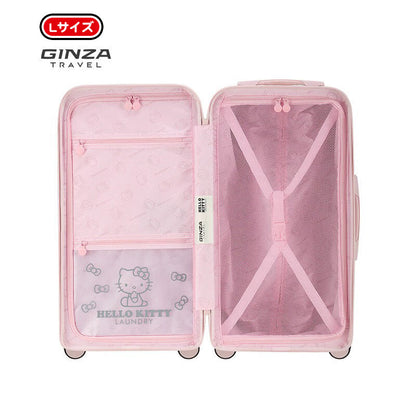 【数量限定】ハローキティ スーツケース ピンク エンボス加工 ｜ 大人可愛い キャリーケース TSAロック搭載 C-60003