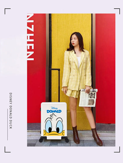 【数量限定】Disney ドナルドダック スーツケース | 注目度No.1！キュートなフェイス柄 キャリーケース C-60002